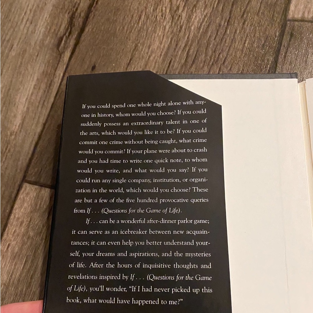 If…Questions for the Game of Life) Hardcover Psychology Book | Thought-Provoking - Picture 3 of 6